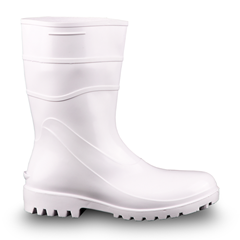 BOTA PVC CANO CURTO SEM FORRO BRACOL BRANCA TAMANHO 41