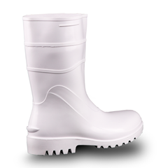 BOTA PVC CANO CURTO SEM FORRO BRACOL BRANCA TAMANHO 41