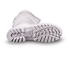 BOTA PVC CANO CURTO SEM FORRO BRACOL BRANCA TAMANHO 41
