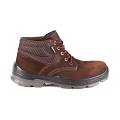 BOTA DUBAI MARROM CAFE AMARRAR NOBUCK BICO PLASTICO PU BIDENSIDADE TAM 37