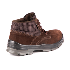 BOTA DUBAI MARROM CAFE AMARRAR NOBUCK BICO PLASTICO PU BIDENSIDADE TAM 37