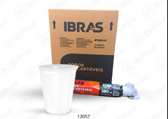 COPO DESC IBRAS PS BR 180ML C/25 PACOTES DE 100 UNIDADES