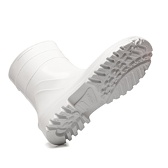 BOTA PVC CANO CURTO SEM FORRO BRACOL BRANCA TAMANHO 36