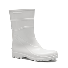 BOTA PVC CANO CURTO SEM FORRO BRACOL BRANCA TAMANHO 36