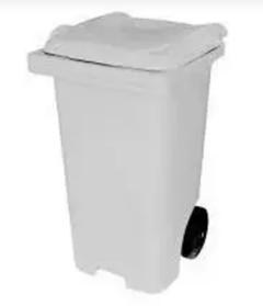 LIXEIRA COLETOR PLESTIN 240 LT BRANCA