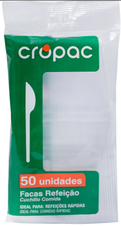 FACA REFEICAO CROPAC BRANCA C/50