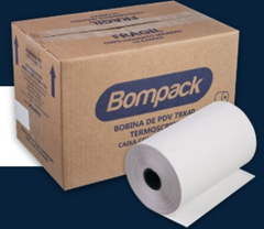 BOBINA BOMPACK TERMICA BRANCA KPH 80X40