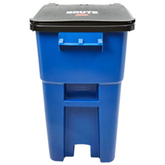 CESTO BRUTE 246L C RODA RUBBERMAD AZUL