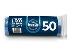 SACO LIXO TODO DIA AZUL 50L RL 25X10UN