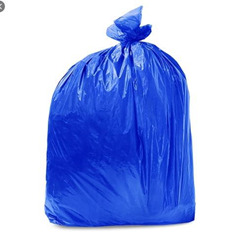 SACO LIXO TOTE AZUL 60LT