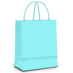 SACOLA PAPEL CROMUS P AZ BEBE 21X15 C/10